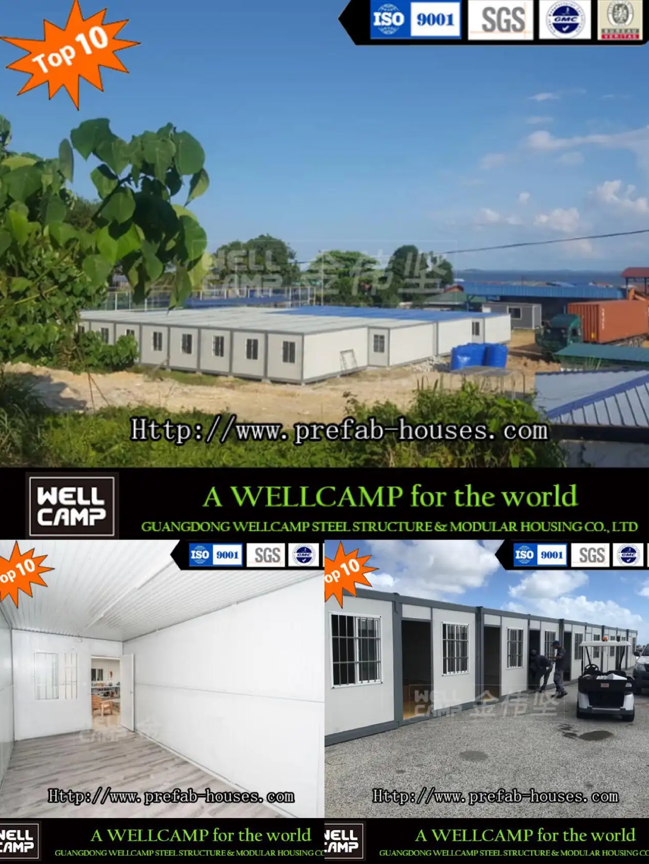 WELLCAMP, WELLCAMP prefab house, WELLCAMP container house standard container house with walkway for apartment 2
