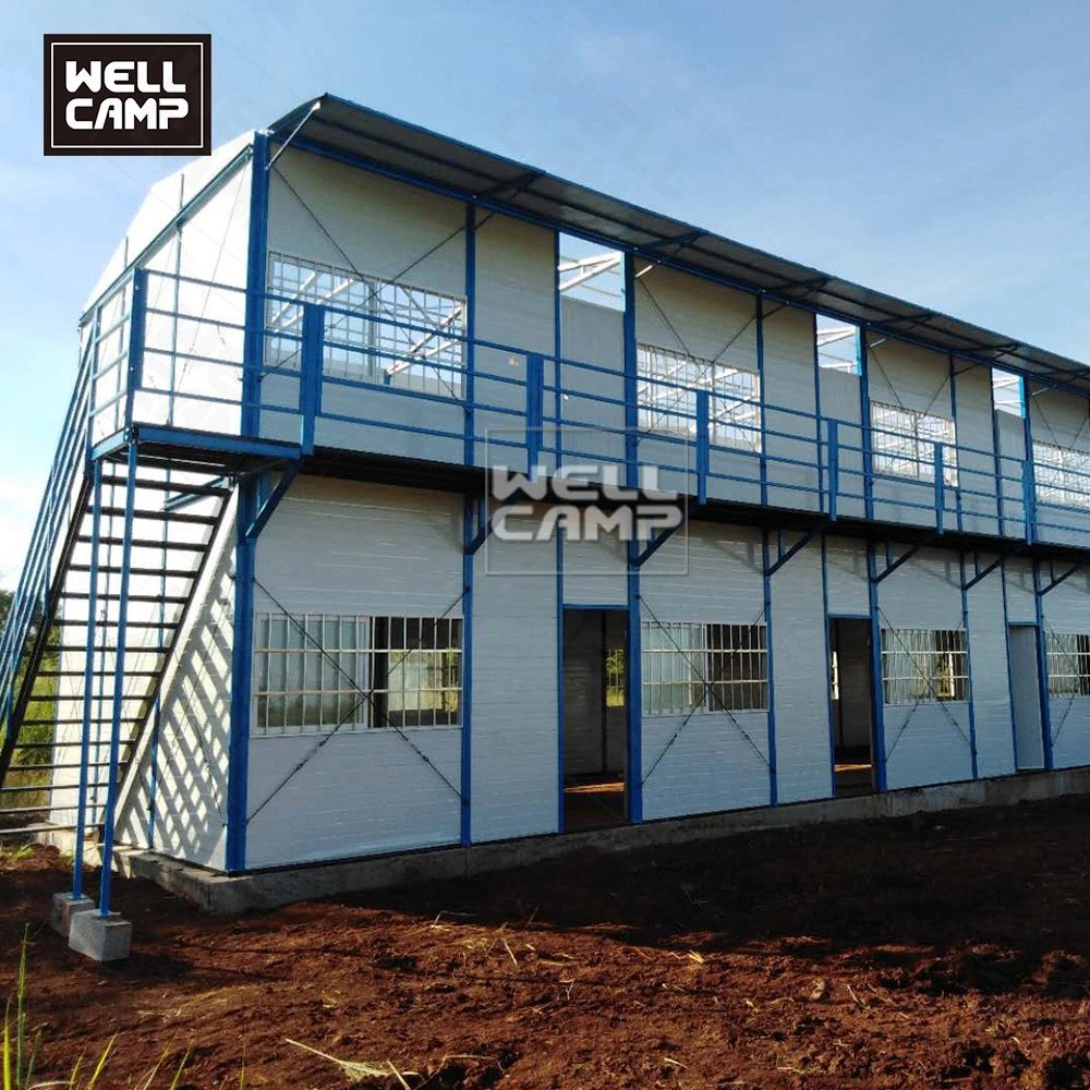 โครงสร้างเหล็กราคาประหยัดสำเร็จรูป K House ราคาสำหรับสำนักงานไซต์และที่พัก 1