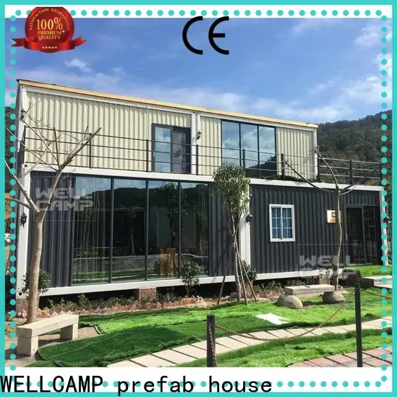 WELLCAMP, WELLCAMP prefab house, WELLCAMP container house homes made from shipping containers in garden for resort1 1