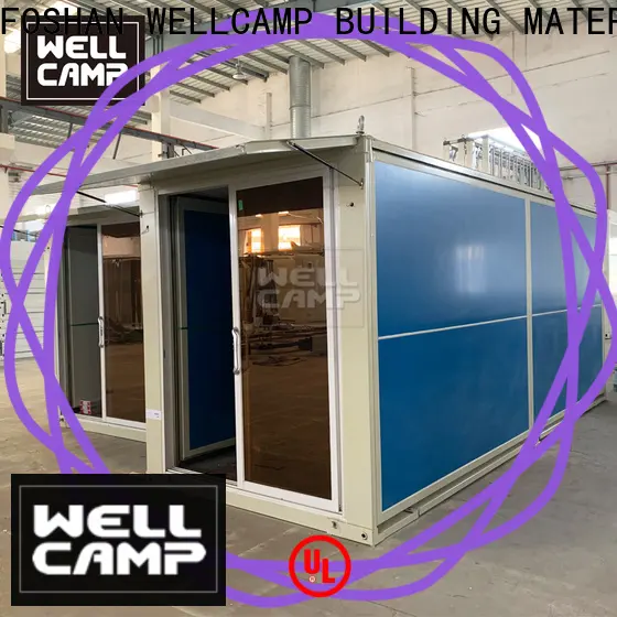 WELLCAMP, WELLCAMP prefab house, WELLCAMP container house easy install container van house design with two bedroom for living 1
