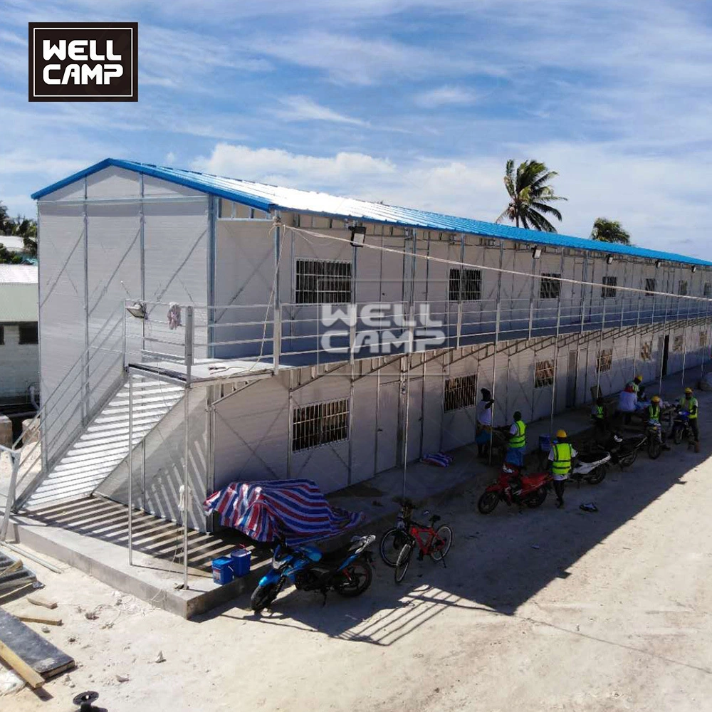 Casa modular del campo de trabajos forzados K ​​del edificio de oficinas de la estructura de acero aprobada por ISO 1