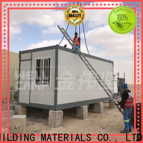 WELLCAMP, WELLCAMP prefab house, WELLCAMP container house standard container house with walkway for apartment 1