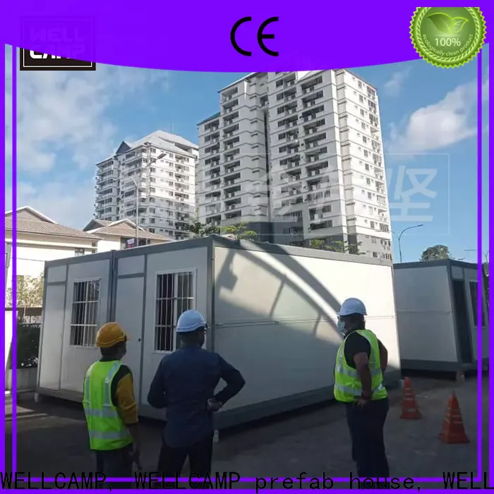 WELLCAMP, WELLCAMP prefab house, WELLCAMP container house container house with walkway for apartment 1