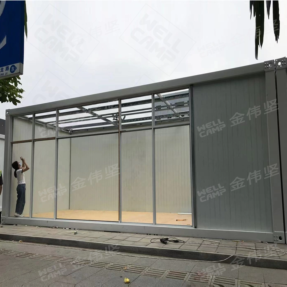 City CBD Nhà container đúc sẵn có thể mở rộng có thể mở rộng cho cửa hàng di động 1