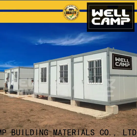 WELLCAMP, WELLCAMP prefab house, WELLCAMP container house detachable container house with walkway for living 1