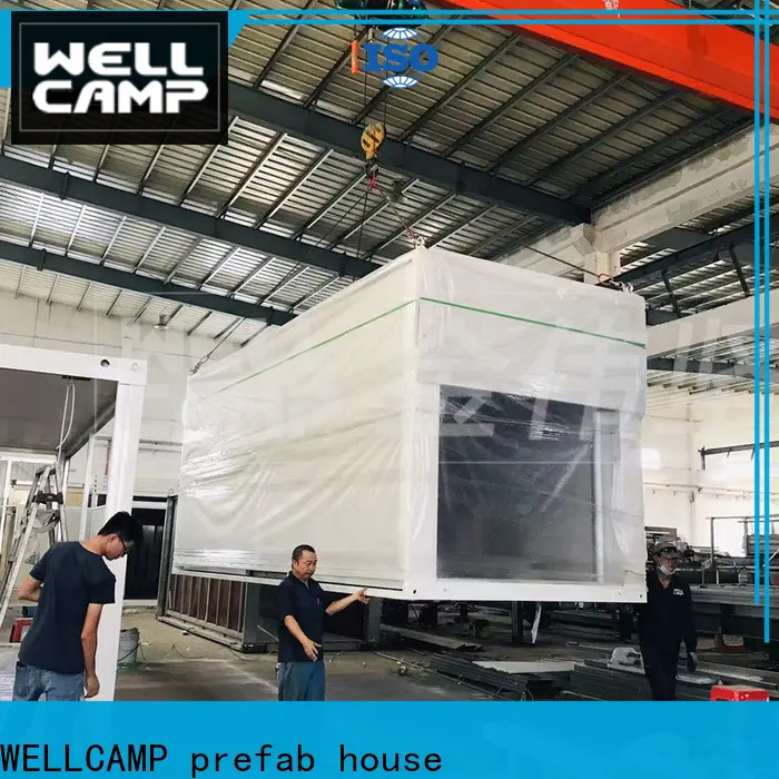 WELLCAMP, WELLCAMP prefab house, WELLCAMP container house mobile detachable container house with walkway for dormitory 1