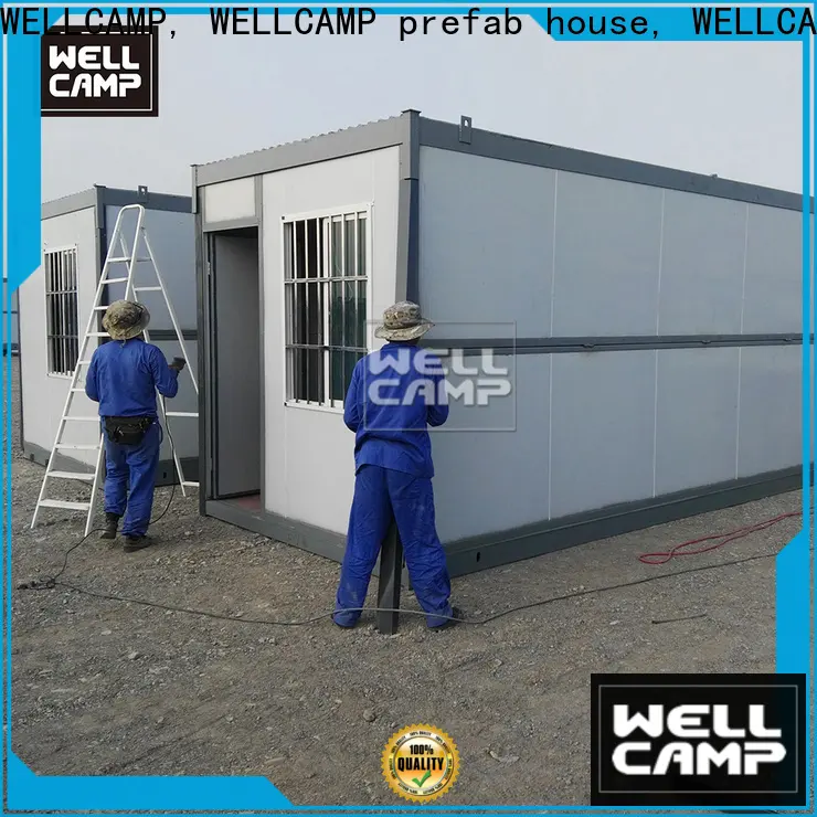 WELLCAMP, WELLCAMP prefab house, WELLCAMP container house prefabricated houses with walkway for office 1