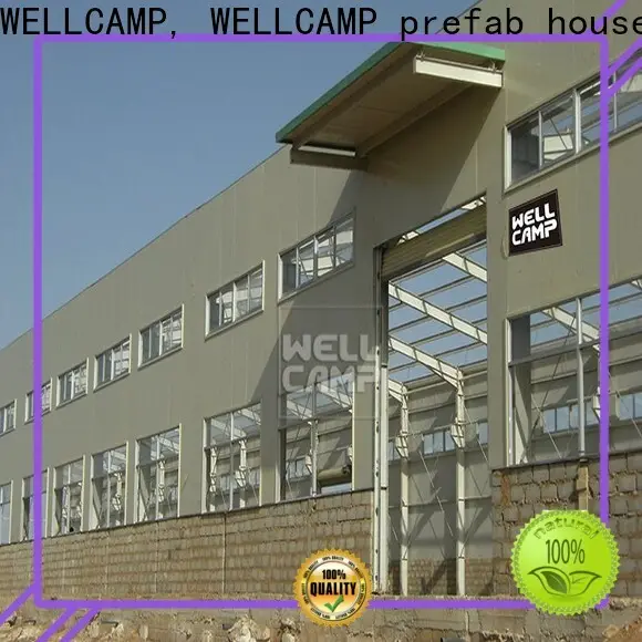 WELLCAMP, WELLCAMP prefab house, WELLCAMP container house steel workshop with brick wall for chicken shed2 1