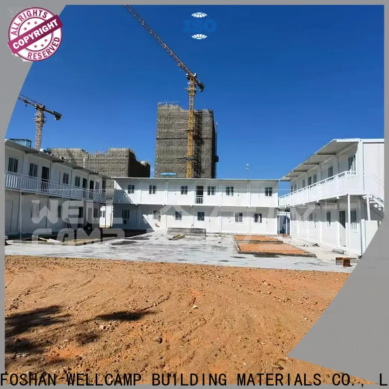 WELLCAMP, WELLCAMP prefab house, WELLCAMP container house two floor prefabricated houses with walkway for apartment 1