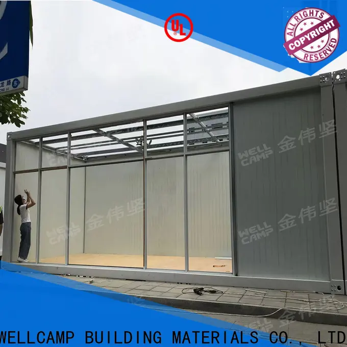 WELLCAMP, WELLCAMP prefab house, WELLCAMP container house big size detachable container house with walkway for dormitory 1