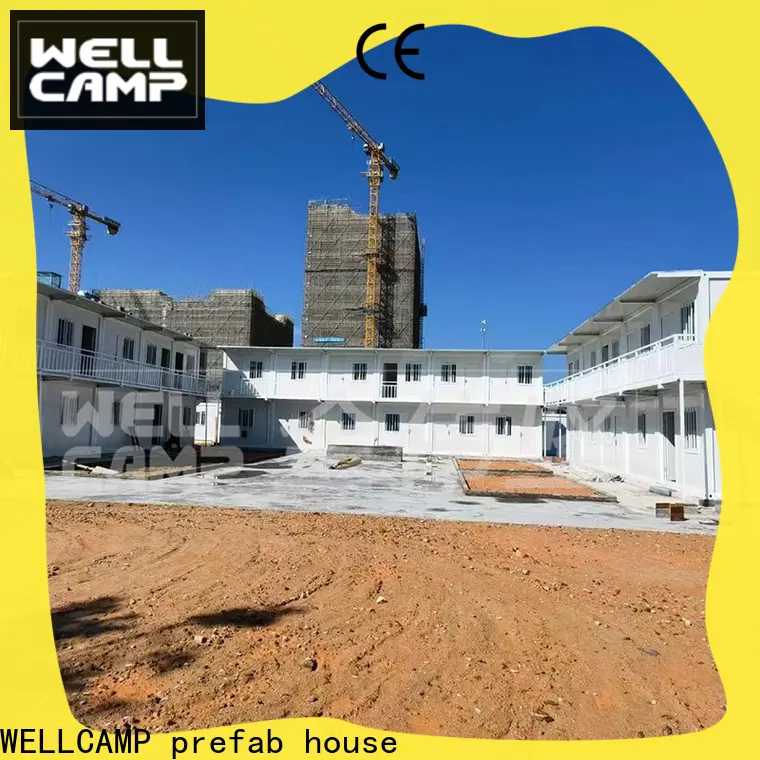WELLCAMP, WELLCAMP prefab house, WELLCAMP container house luxury prefab house china with walkway for office 1