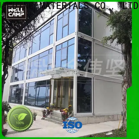 WELLCAMP, WELLCAMP prefab house, WELLCAMP container house mobile container house with walkway for living1 1