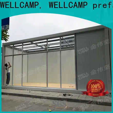 WELLCAMP, WELLCAMP prefab house, WELLCAMP container house fast install detachable container house with walkway for dormitory 1