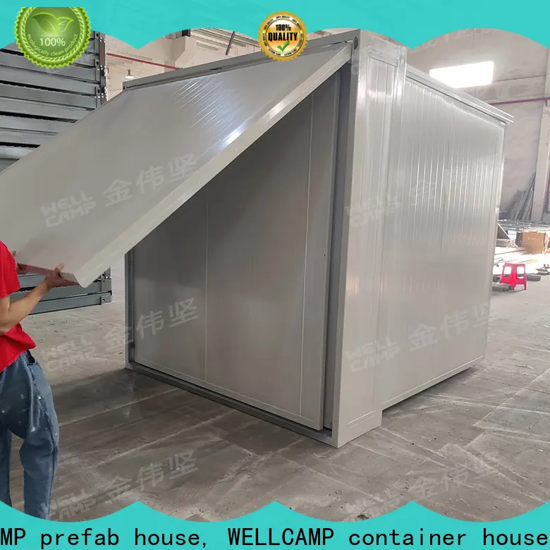 WELLCAMP, WELLCAMP prefab house, WELLCAMP container house easy install container shelter with two bedroom for apartment 1