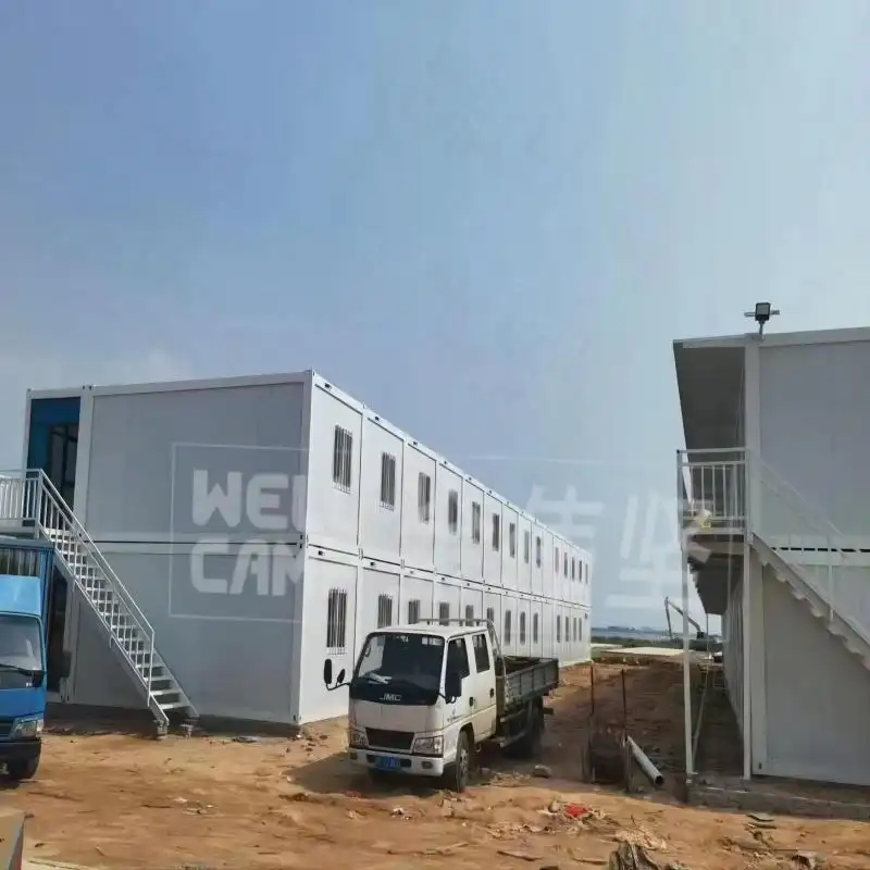 2 floor flat pack container house strong and easy installation 1