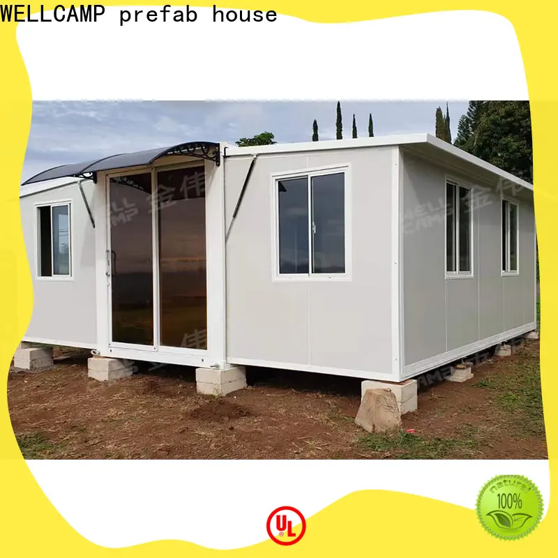 WELLCAMP, WELLCAMP prefab house, WELLCAMP container house easy install expandable container house with two bedroom for apartment 1
