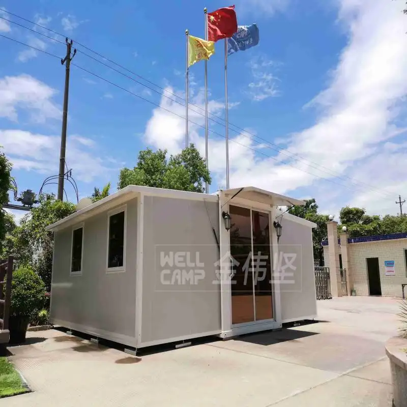 WELLCAMP, WELLCAMP prefab house, WELLCAMP container house fast install container house with walkway for apartment 1