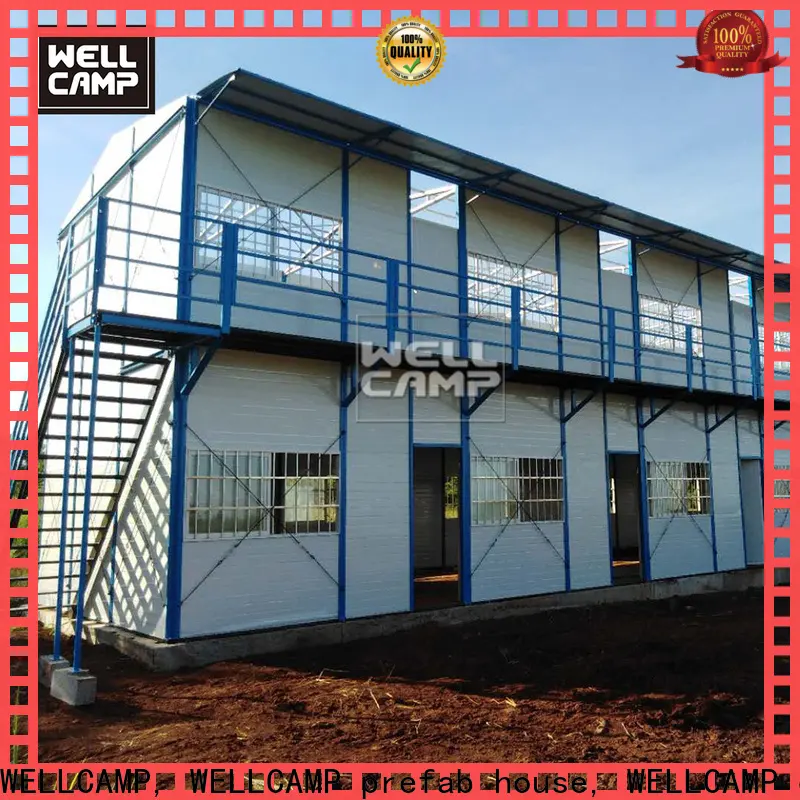 WELLCAMP, WELLCAMP prefab house, WELLCAMP container house sanwich prefabricated house refugee house for labour camp 1