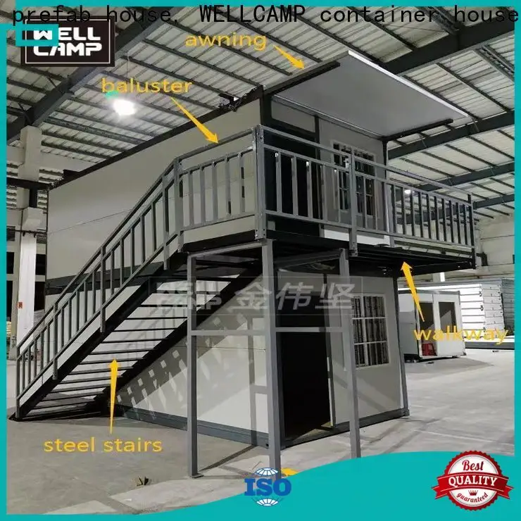 WELLCAMP, WELLCAMP prefab house, WELLCAMP container house container house with walkway for living3 1