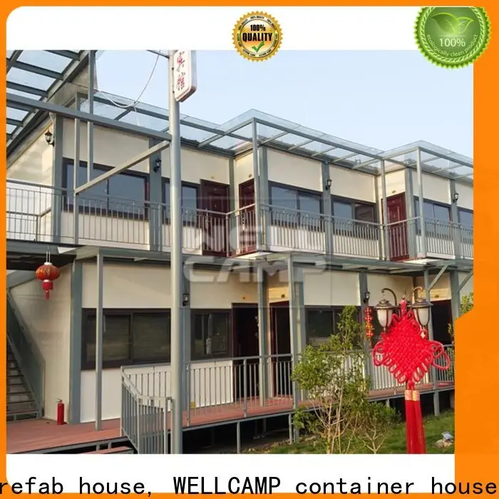 WELLCAMP, WELLCAMP prefab house, WELLCAMP container house folding shipping crate homes in garden for resort 1