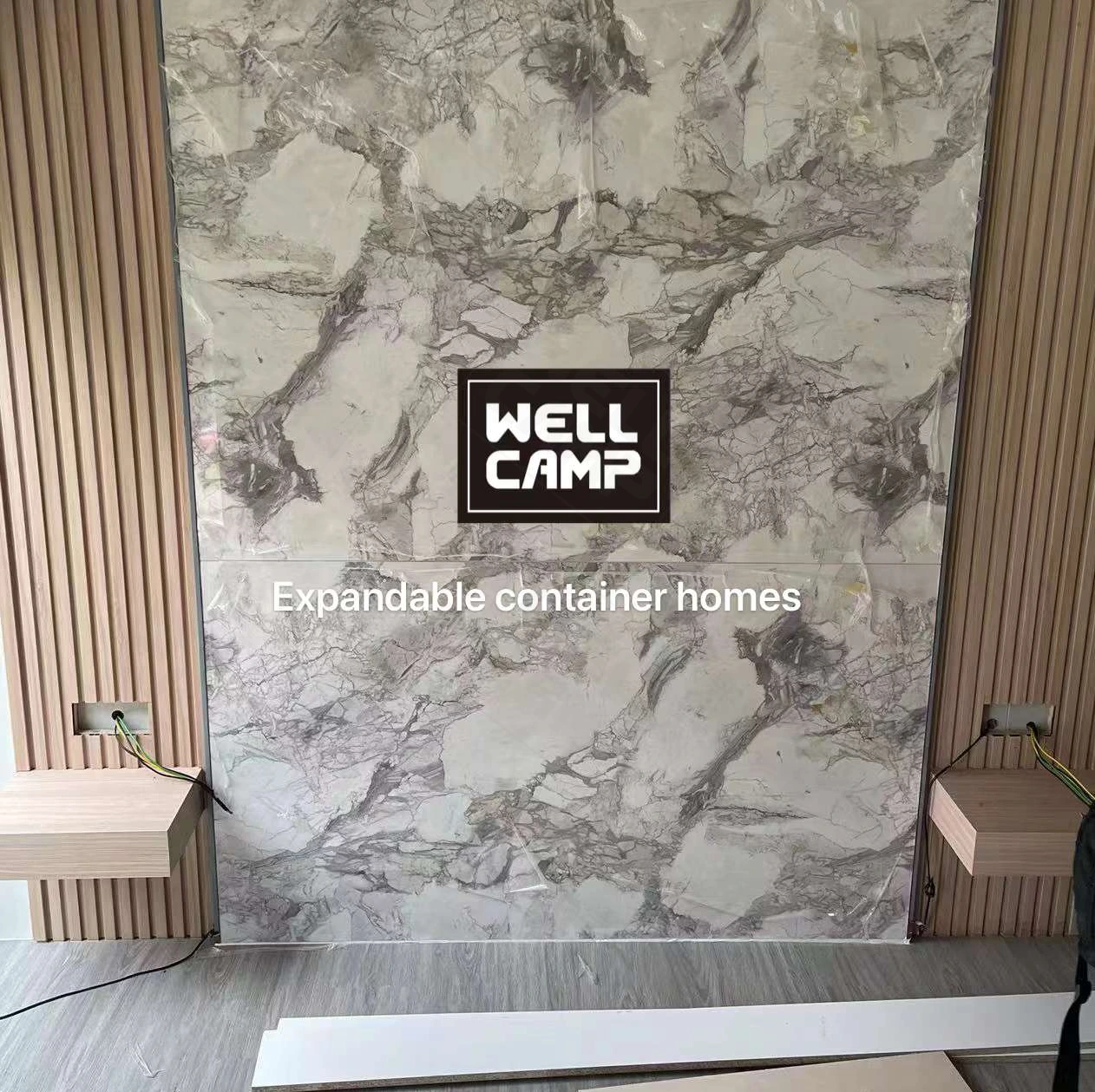 Villa contenedora ampliable Wellcamp de 40 pies para el mundo 1