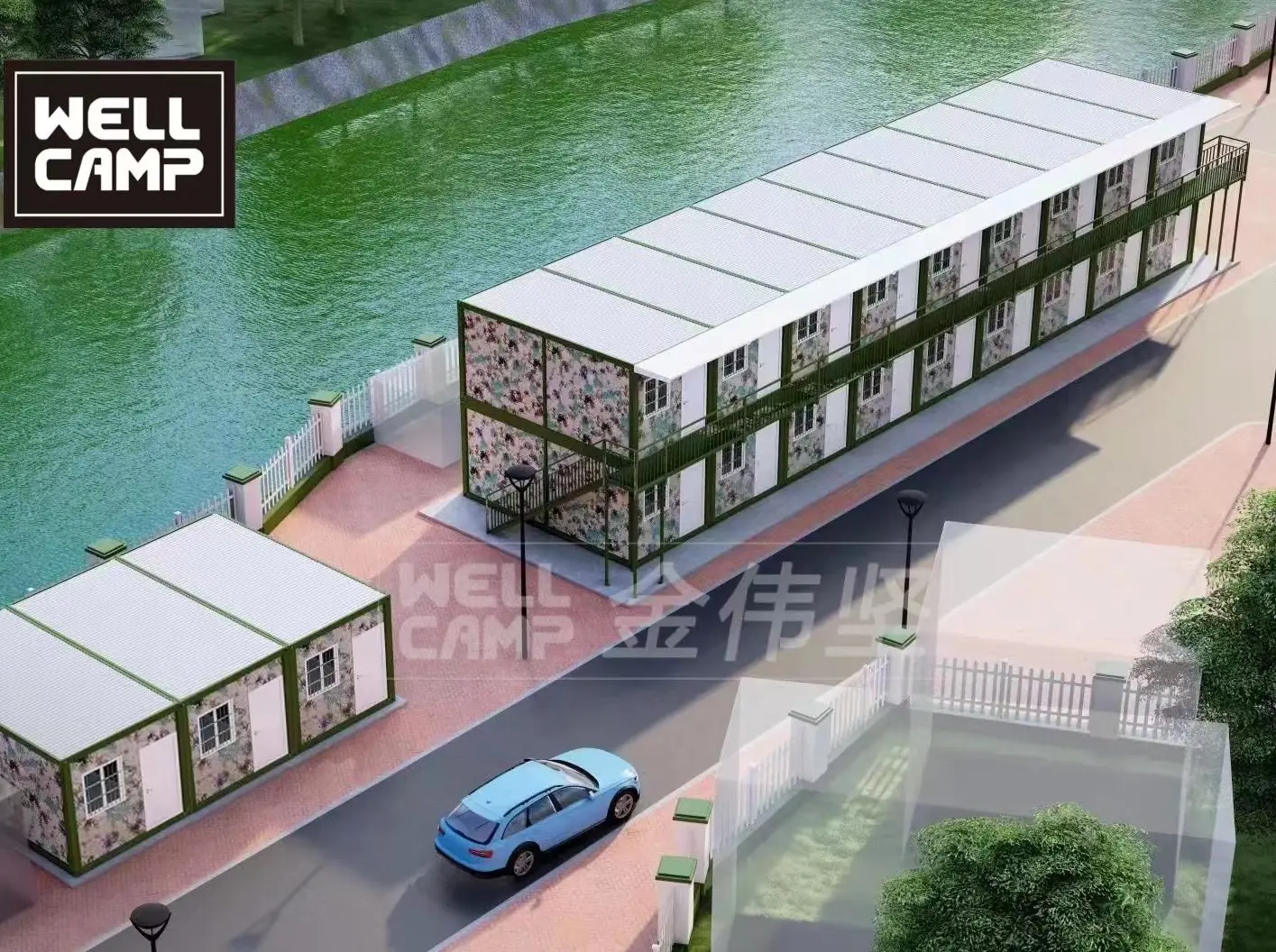 WELLCAMP, WELLCAMP prefab house, WELLCAMP container house shipping container house floor plans supplier wholesale 3