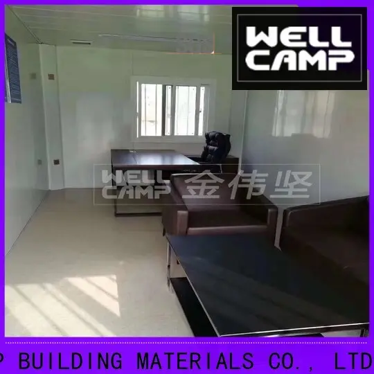 WELLCAMP, WELLCAMP prefab house, WELLCAMP container house fast install container house with walkway for apartment1 1