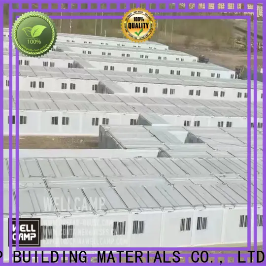 WELLCAMP, WELLCAMP prefab house, WELLCAMP container house big size container house with walkway for office 1