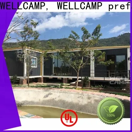 WELLCAMP, WELLCAMP prefab house, WELLCAMP container house containerhomes in garden for hotel 1