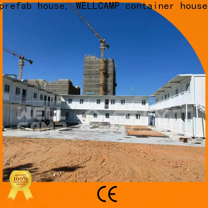 WELLCAMP, WELLCAMP prefab house, WELLCAMP container house modern flat pack container house with walkway online 1