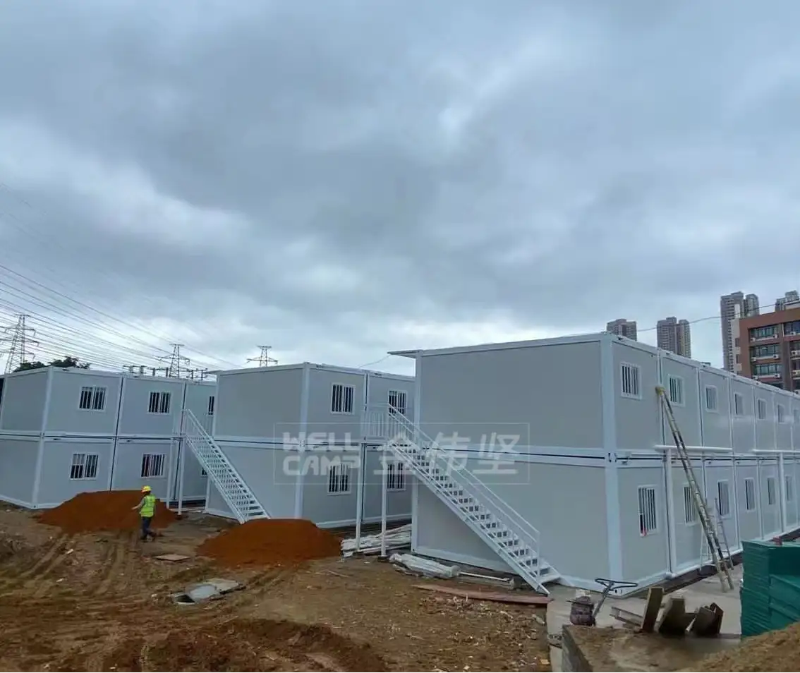 WELLCAMP falt pack container house/ fast building/ EPS sandwich panel 1