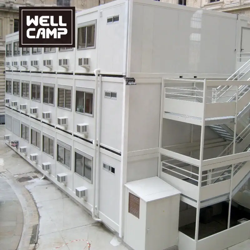 อาคารสำเร็จรูปคอนเทนเนอร์แบบแบนคุณภาพสูงสำหรับสำนักงานและการประชุม 1