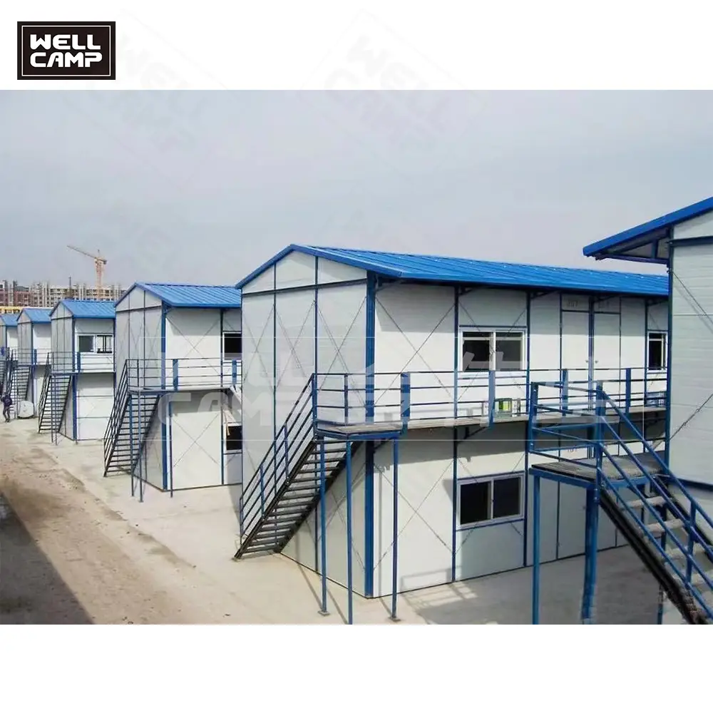 Maison de chantier de camp de travail de construction temporaire de type K facilement assemblée modulaire sur mesure 1