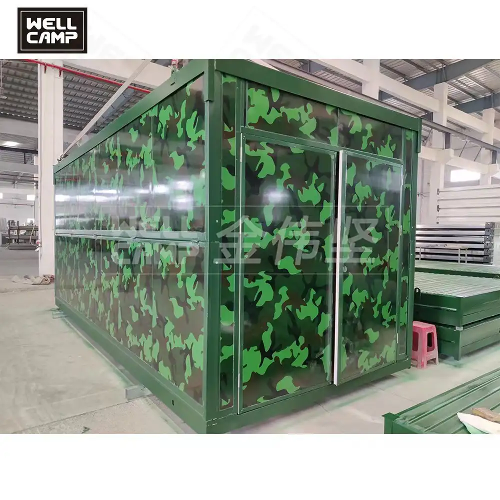 Best Quality Quick Built House / Folding Contianer Storage House Factory 1