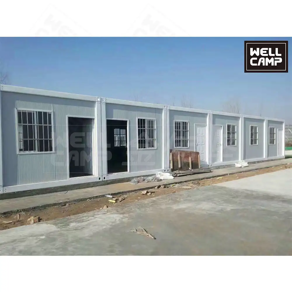 Construção rápida, fácil instalação, casa de contêiner removível, acampamento de contêiner econômico 1