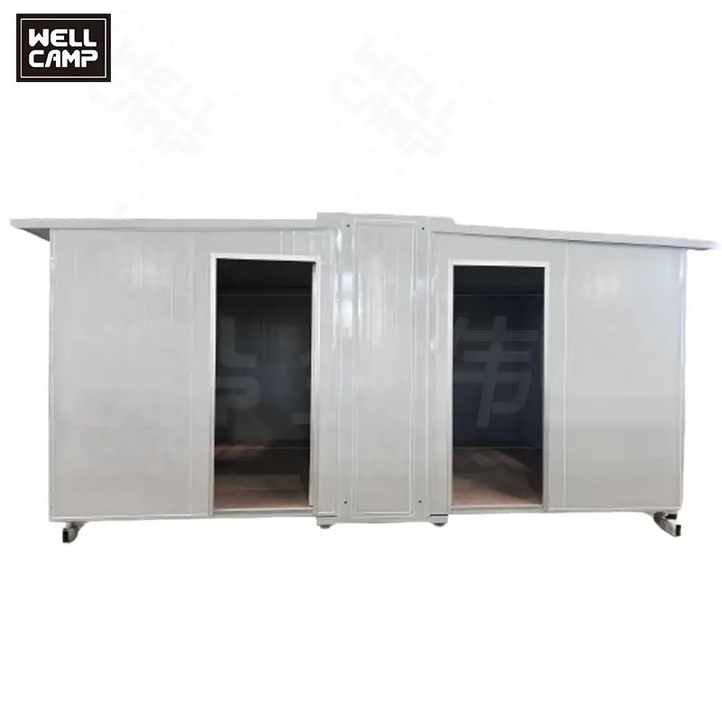 WELLCAMP Expandable Camp House:MEGA-Foldable Living Space with Bathroom and TwoBedrooms,Container Accommodation with Quick Installation. 1