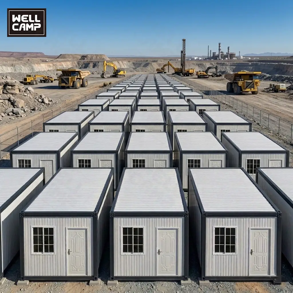 Large-Scale Prefab Container House Camp for Mining & Construction Sites | Rapid Deployment Modular Worker Accommodation | Scalable Remote Worksite Housing 1