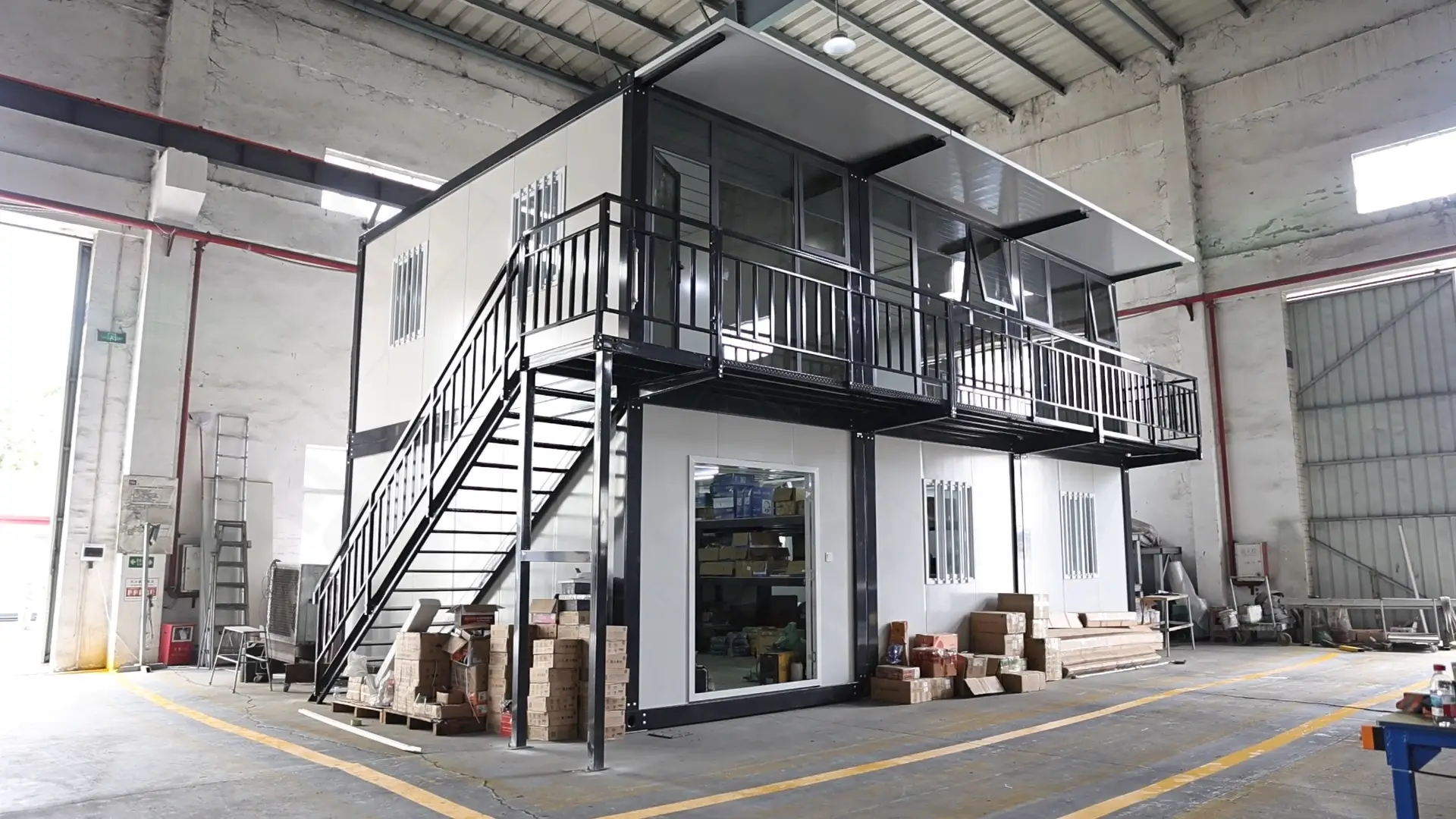 Escritório Contêiner WELLCAMP – Edifício de Escritórios Modular Destacável de 2 Andares 1