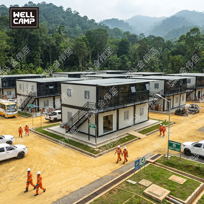 Two-Story Detachable Container Office for Indonesian Mining Camps 1