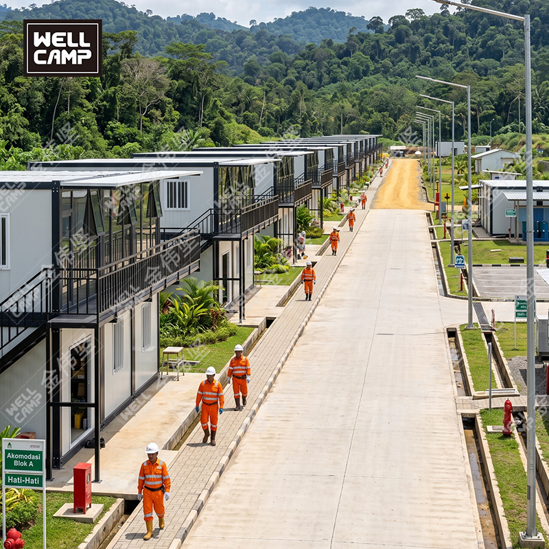 Two-Story Detachable Container Office for Indonesian Mining Camps 2