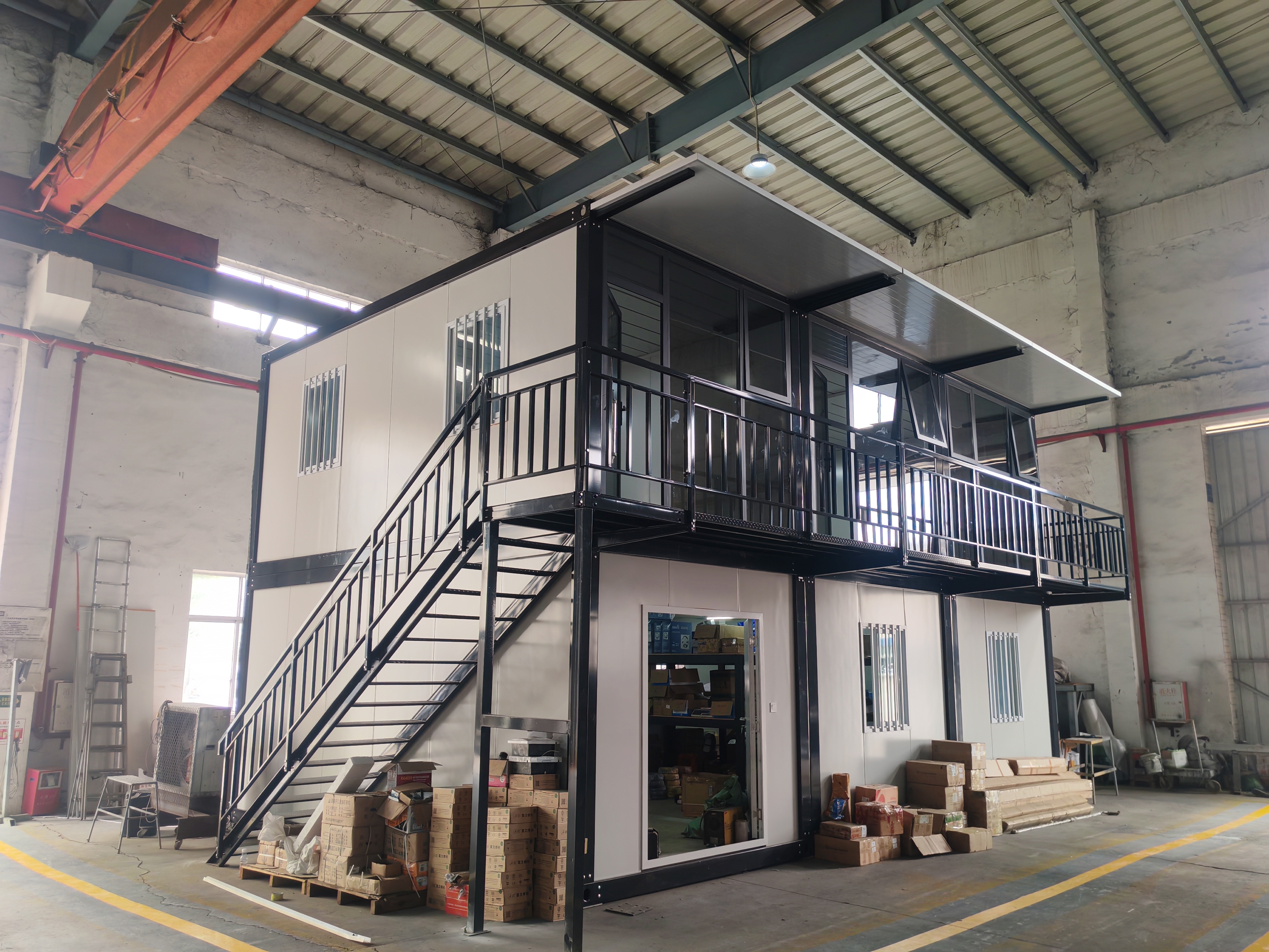Two-Story Detachable Container Office for Indonesian Mining Camps 4