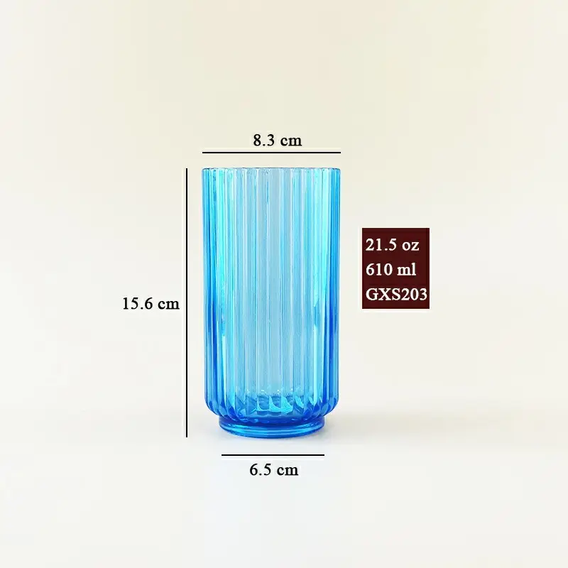 Custom Printed Plastic Glasses Acrylic(Mainly MS/AS/PS，or Acrylic/PC/Tritan) by Xinguo 17