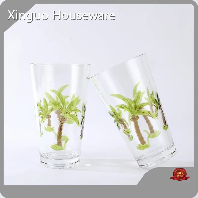 Crystal Dof Glasses Acrylic： 15fl.oz 146g； 22fl.oz 182g； Stem 17 Fl.oz 175g； Pitcher 2.5L 585g； GXW703 20oz 128g GXD301 14oz 106g (Different Material Wholesale - Xinguo 1
