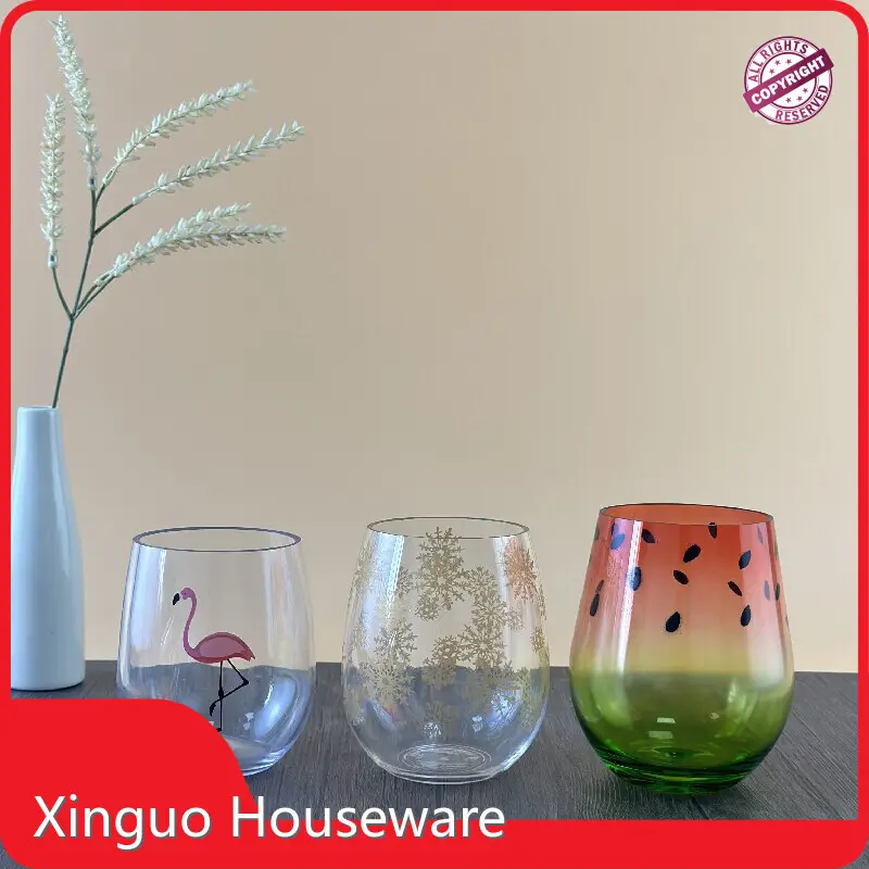Custom Printed Plastic Glasses Custom-make by Xinguo-4 1