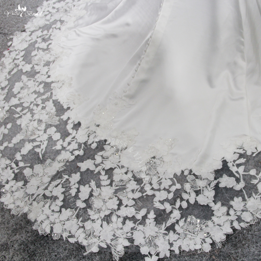 RSW1936 Sleeveless Lace Appliques See Through Back Long Satin Prom Dress Tight Mermaid Evening Gowns 10