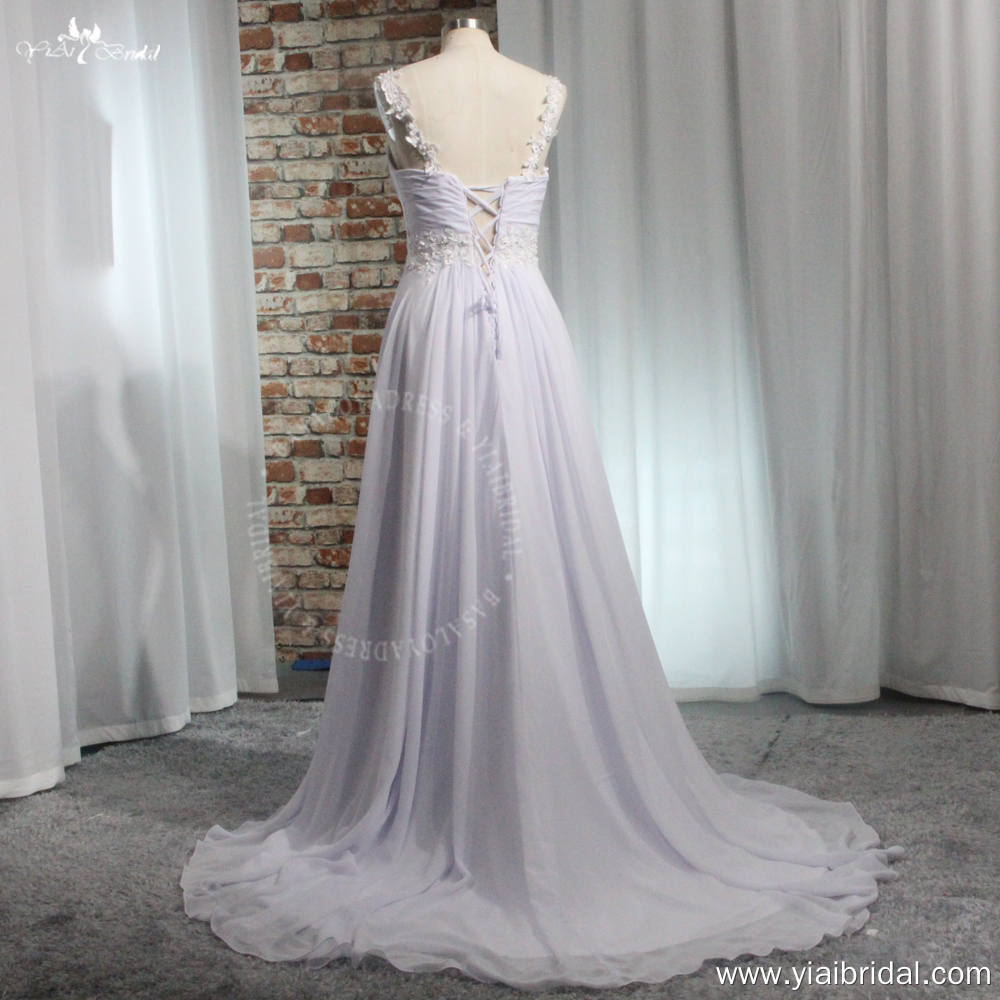 RSW2009 シンプルでエレガントなストラップ ノースリーブ シフォン