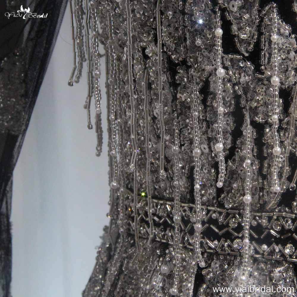 Gorgeous Arabic Formal Black Prom Dresses Evening Dress With Cape RSE978 Black Party Gowns Dress Dubai Women Luxury 10