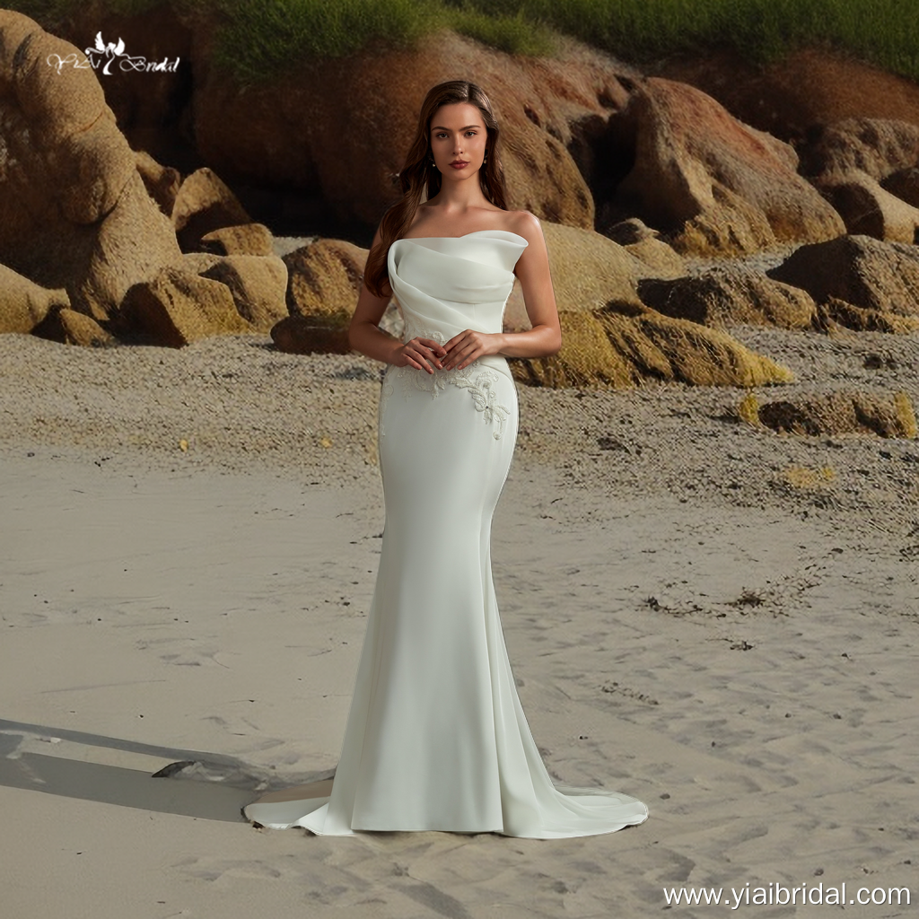 RSW1922 Vestido De Noiva Mermaid Vintage Appliques Brides New Robe De Mariage Long Bespoke Wedding Dress 4