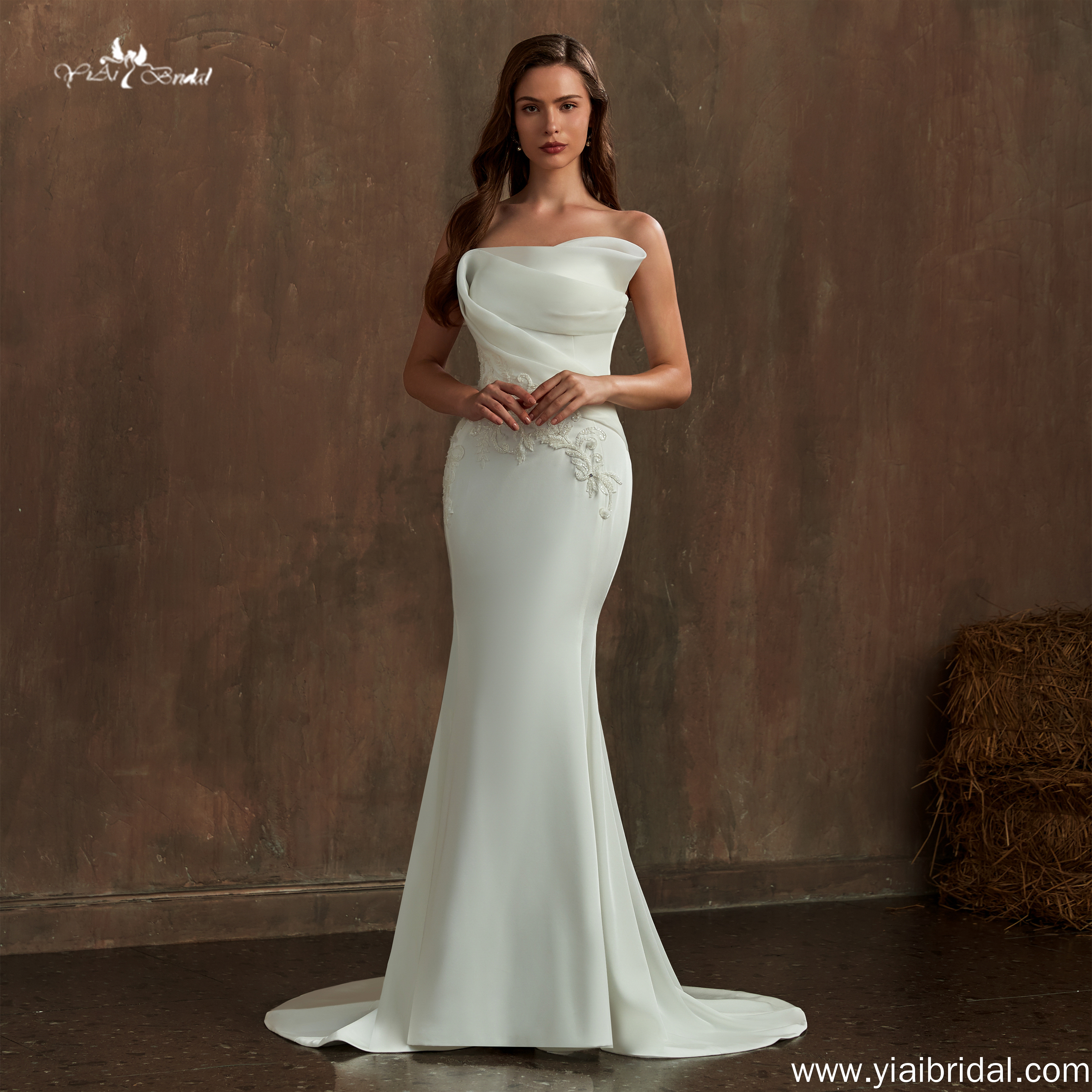 RSW1922 Vestido De Noiva Mermaid Vintage Appliques Brides New Robe De Mariage Long Bespoke Wedding Dress 5