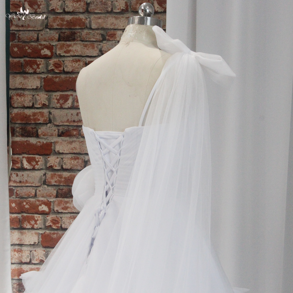 Elegantes Tüll-Ballkleid, handgefertigtes Blumen-Hochzeitskleid in Übergröße RSW1895, langes Prinzessin-Brautkleid 9